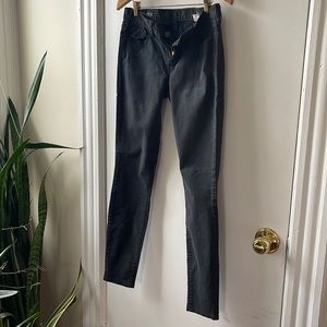 J Crew dark gray toothpick chinos. EUC